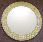 decorative wall mirror yellow frame mirror mosaic mirror circle mirror