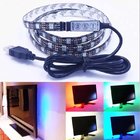 USB LED Strip Light 3.2Ft 1m Waterproof Multi Color 5050 RGB 30LEDs LED Light Strip kit with 5V USB Connecteur for HDTV