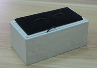 Plastic Cufflink Boxes in Leatherette Paper