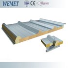 FM approved rock wool fire proof insulated roof panel high strength 1000mm with PU sealing supplier