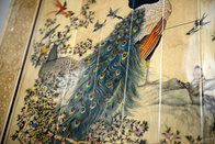 Peacock Workshipping Art Decorative Painting, Traditional Chinese Painting, upscale decorative Painting