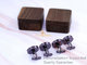 Men's Accessories Vacation Gifts Black Walnut Wooden Cuff Links with Gift Box, Laser Engraved Logo, Small Order supplier