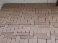 WX26 WPC decking tiles with  water resistant non-fading anthracite wpc interlocking tiles