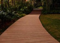 woodgrain surface wpc deck low carbon life wpc timber for garden decoration