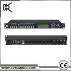CVR CP360  3 in 6 out Output processing includes crossover, 5 parameter EQ,Gain, Mute, compressor/Limiter, Phase, Delay