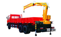 Durable 4 Ton Mobile Knuckle Boom Truck Mounted Crane For Construction