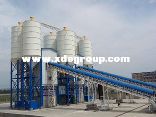 China Siemens control HZS90 ready mixed concrete batching plant supplier