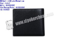XF Black Short Wallet Camera To Scan Invisible Bar-Codes Marked Playing Cards For Poker Analyzers