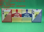 XF Texas Hold’em Plastic Playing Cards With Invisible Ink Markings To Be Seen By UV