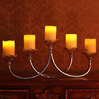 Metal Candle Holder with LED Candlelight