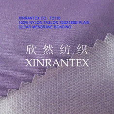 China F2116 full dull 100%nylon taslon clear menbrane lamilation 70DX160D supplier