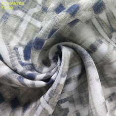 China F5729 100%polyester chiffon 50D 60GSM printing, silver and gild foil available supplier