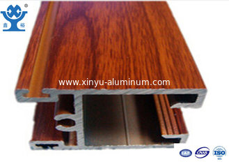 China Anti-corrosion Grain Wood Extrusion Aluminum Profiles 6000 Series，thermal break aluminium supplier