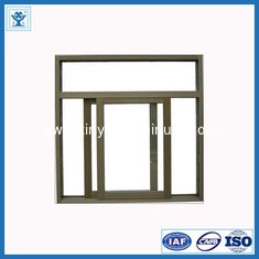 China Best quality wood finish 6063 extruded aluminum sliding window supplier