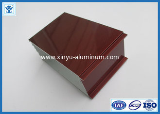 China Top Quality Wood Grain Transfer Printing Aluminum Profile for Door Frame supplier