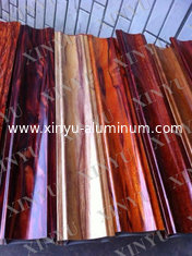 China 6000 Series Grade and Square Shape Wooden Grain Aluminum extruded profiles supplier