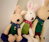 Long eared rabbits 30CM plush toys , Holiday stuffed Toys for kids / babies