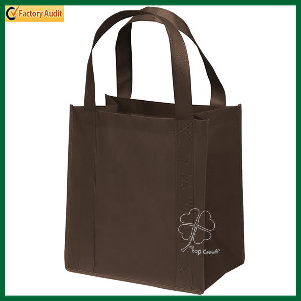 Lightweight Reusable Cut Non Woven Bags Custom Reusable Shopper Tote Reinforced PP Non Woven Shopping Bags