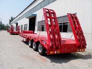 12 tires wide load low bed trailer for civil machinery haulage low loader trailer