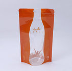 500g food packaging plastic zip lock stand up snack packaging bags with window