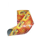 Attractive colourful candy packaging transparent pet film with custom