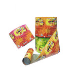 Certificated colorful lollipop candy roll film packaging with custom