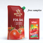 Custom squeeze pouch plastic tomato sauce food doypack packaging ketchup standing spout pouch bag for paste