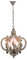 YL-LT1001 Wholesale Farmhouse vintage wooden chandelier 6-lights wrought iron crown pendant lighting with UL/CE