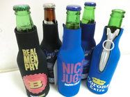 Reach ROHS approved neoprene drink bottle sleeve / bottle cover  with zipper