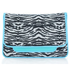Be removable shoulder strap neoprene laptop sleeve with dot and zebra design and cover