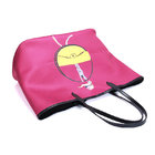 Large capacity Neoprene shoulder shopping bag which bottom edge wrapped with pulling bone