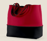 fashionable Big Neoprene combinecolored single-shoulder bag, summer beach traveling bag