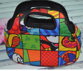 Eco-friendly colorful design durable neoprene lunch bag with competitive price