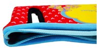 zippered textile kids pencil tote bag holder with colorful printing and quality stitching