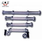 Adjustable Pro Style Rubber Dumbbell Set With Chrome Cap End