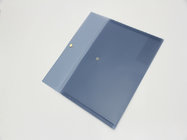 A4 PP file folder, three color high quality Single button file bag