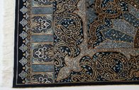 European Modern Architectural Style Authentic Sky Blue Handmade Silk Carpet/Tapestry