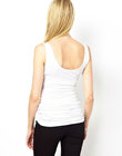 Plain white maternity tank tops factory wholesale in cheap price