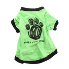 green Pet Puppy Summer Shirt Pet Clothes T Shirt with printing