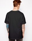 mens tee cheap blank t shirts oversized with roll sleeves factory wholesale