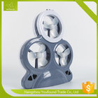 AX-3MF LED Light 3 Mini Fans Rechargeable Solar Chargeable Mini Table Fan