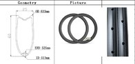 NEW High stiffness bicycle rims 700c 38/50/60/88mm carbon tubular for sale 25mm width