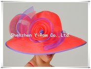 YRLS14003 fodera hat,straw hat,paper straw hat,PP straw hat,wedding hat,church hat