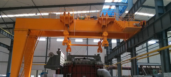 YT operation Q345B material handling situations applied FEM semi structure gantry crane