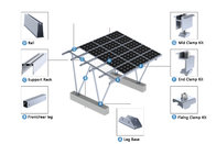 Aluminum Ground Mount Solar Structure Aluminum Shade Structure For Car Parking