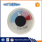 industrial bimetal hot water pressure thermometer bimetal pot use needle thermometer plastic type round thermometer