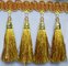 Shiny top quality polyester eco-friendly tassel fringes for pillow decoration