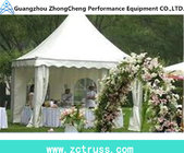 Zhongcheng aluminum tent with withe roof