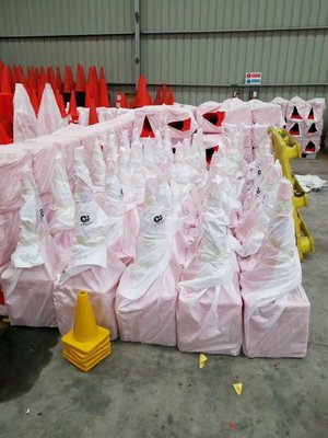 China Road Safety Guiding Cone Orange PVC Plastic Traffic Cones supplier