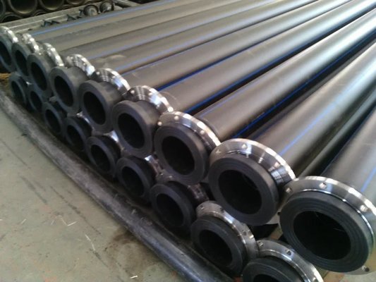 China traditional connection style hdpe dredge pipe with stub ends supplier